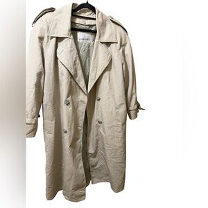 Vintage London Fog Beige Double Breasted Trench Coat